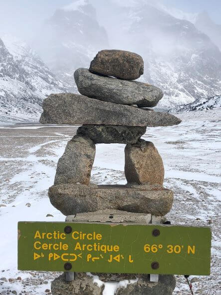 Inukshuk in the Arctic Circle, Nunavut