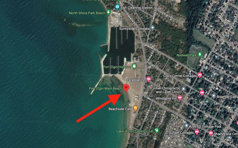 Port Elgin Main Beach Map