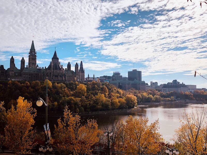 Ottawa Parliament Hill from Behind