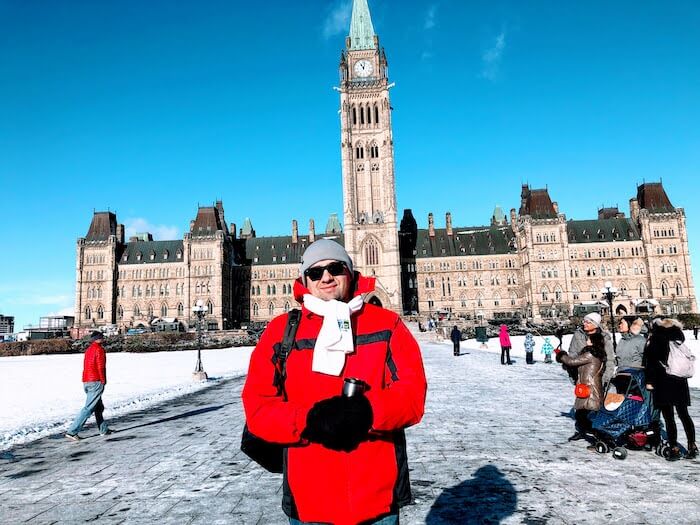Ottawa. Parliament Hill in the Winter.